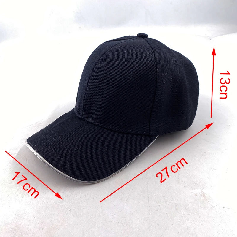 Adult LED Optical Fiber Baseball Cap – Glowing Party Hat for Raves & Festivals