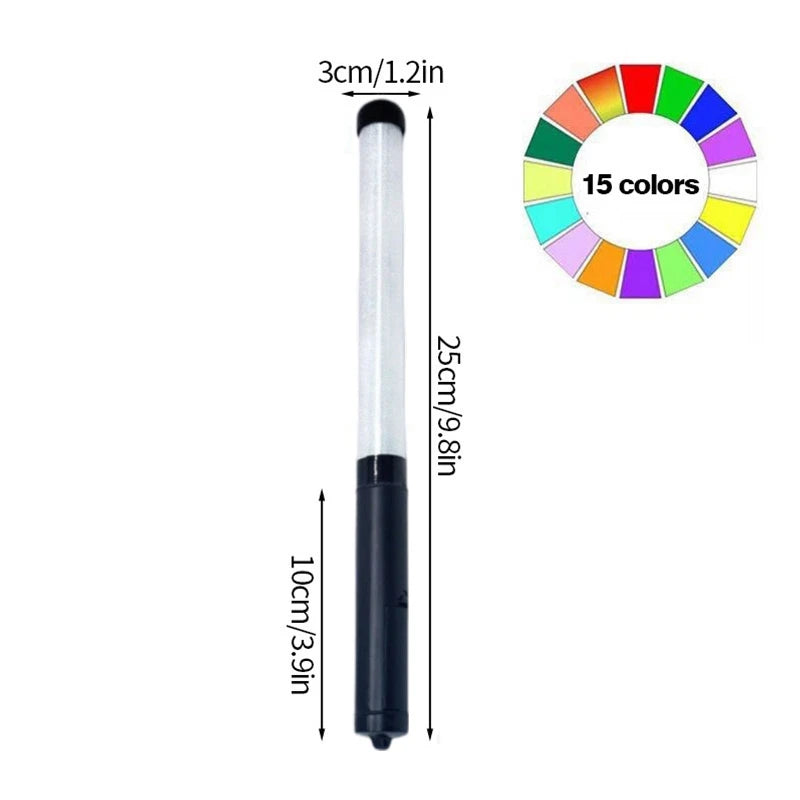 Battery Powered LED Glow Stick – 15-Color Light Stick for Festivals & Concerts