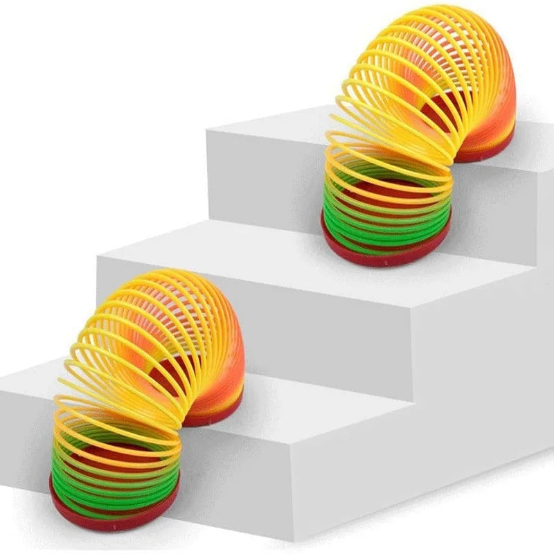 Colorful Rainbow Slinky Spring – Fun Festival Toy & Dance Prop for Raves