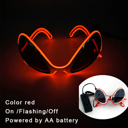 Bug Eye LED Rave Glasses – Colorful Glowing Neon Party Shades