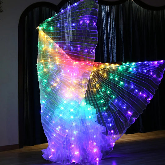 LED Butterfly Wing Glow Costume – Festival & Rave Dance Cloak
