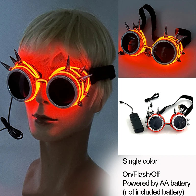 LED Rave Glasses – Colorful Glowing Neon Party Shades