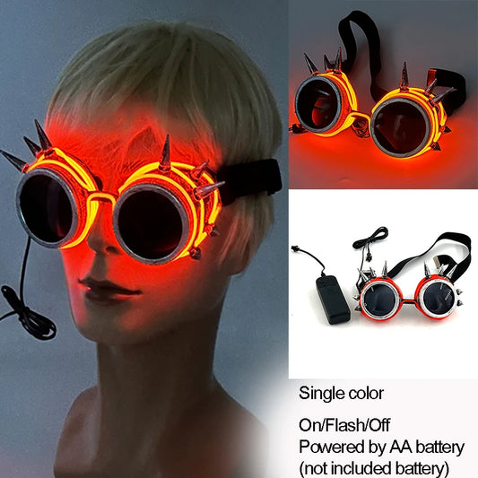 LED Rave Glasses – Colorful Glowing Neon Party Shades