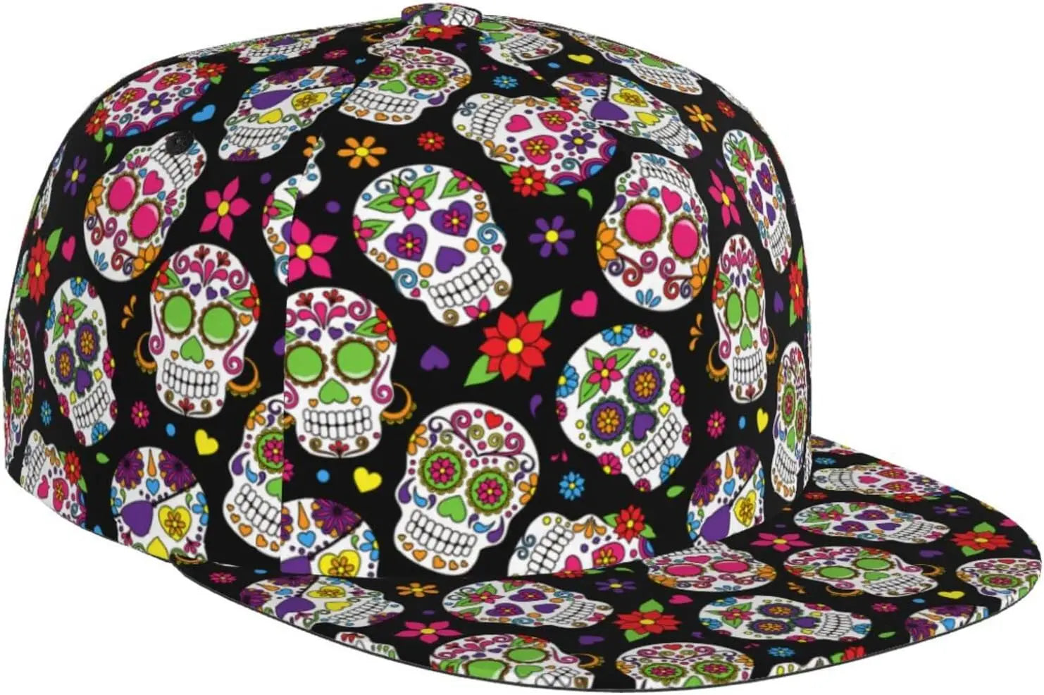 Psychedelic Snapback Hat – Trippy Flat Bill Festival Cap