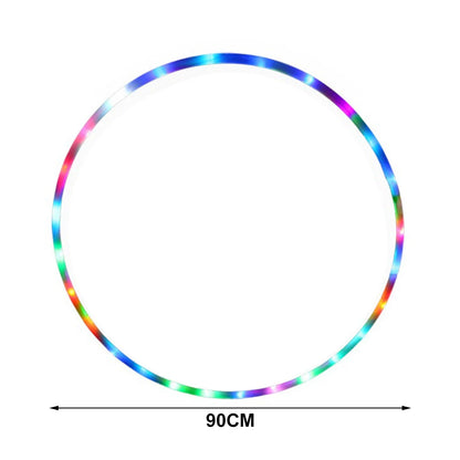 LED Festival Hoop – Removable glowing fitness circle for raves and parties
