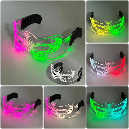 LED Rave Glasses – Colorful Glowing Neon Party Shades
