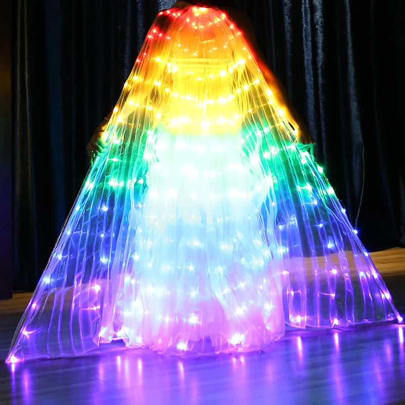 LED Butterfly Wing Glow Costume – Festival & Rave Dance Cloak