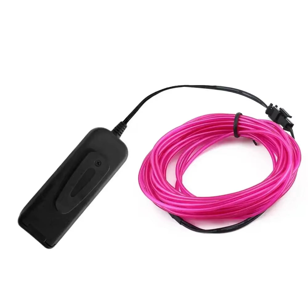 EL Wire LED Glow Cable – Neon Rave & Festival Light Decoration