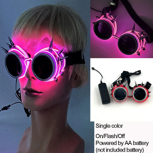 Bug Eye LED Rave Glasses – Colorful Glowing Neon Party Shades