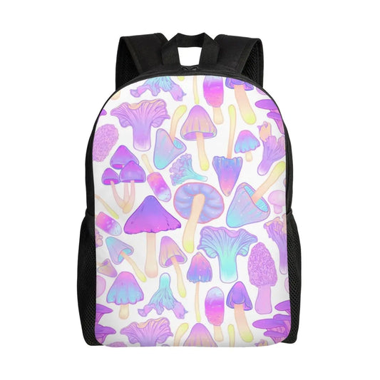 Magic Mushroom Rave & Festival Backpack – Psychedelic Lightweight Daypack for Men & Women
