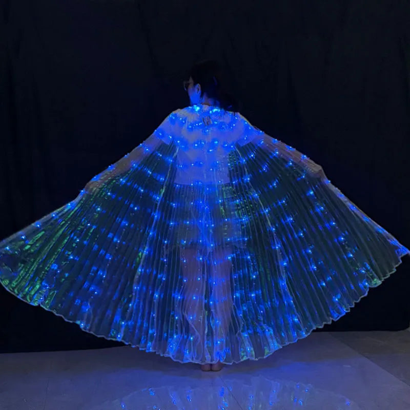 LED Butterfly Wing Glow Costume – Festival & Rave Dance Cloak