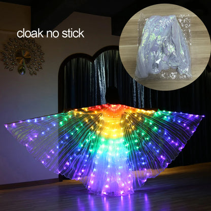 LED Butterfly Wing Glow Costume – Festival & Rave Dance Cloak