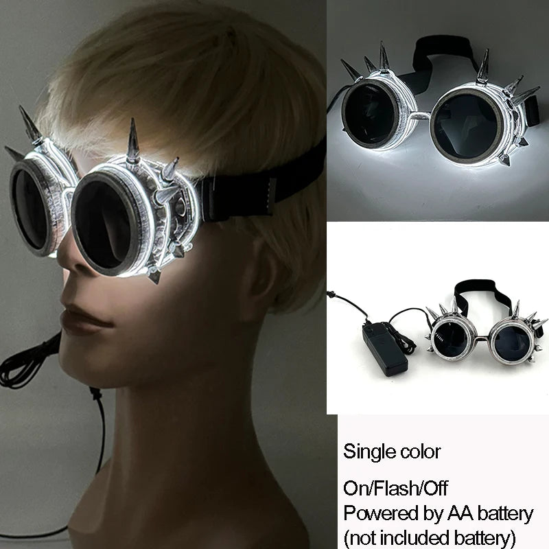Bug Eye LED Rave Glasses – Colorful Glowing Neon Party Shades