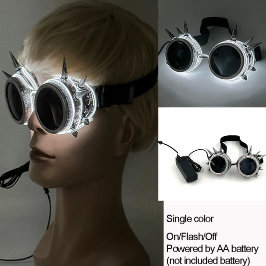 Bug Eye LED Rave Glasses – Colorful Glowing Neon Party Shades